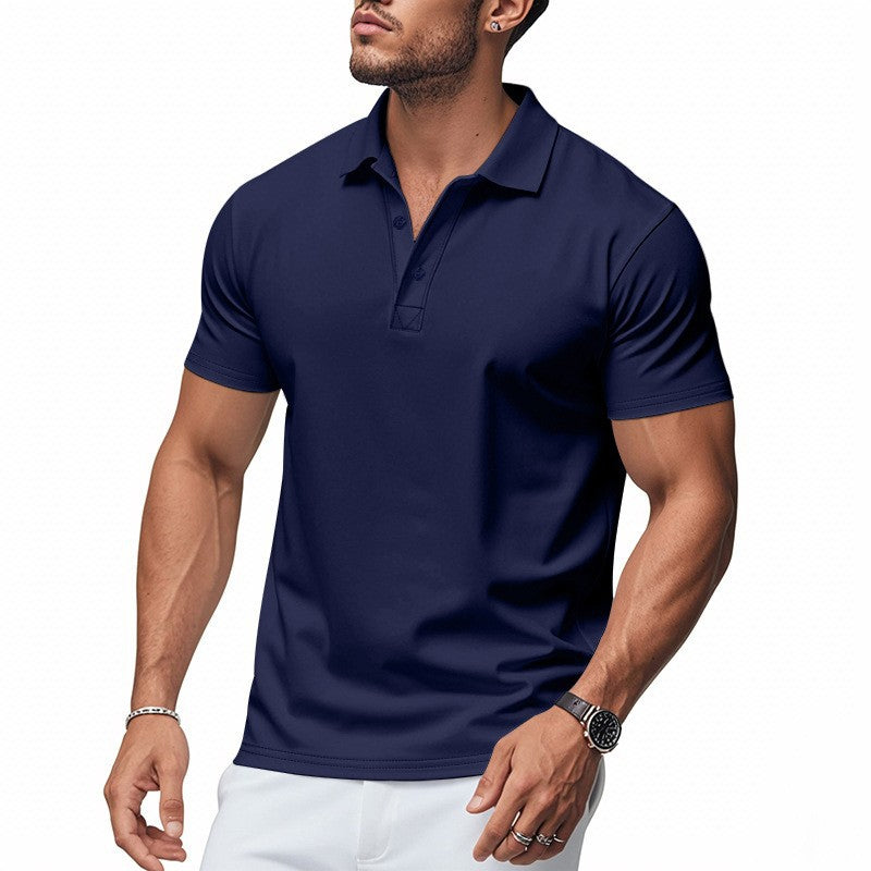 🔥Solange der Vorrat reicht 40 % Rabatt!🎉Herren schnell trocknendes Kurzarm-Hemdchen-Shirt mit Reverskragen
