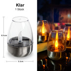 🕯️🌞 Solar-Kerzenlicht für draußen – Wetterfest, stimmungsvolles Garten- & Terrassenlicht