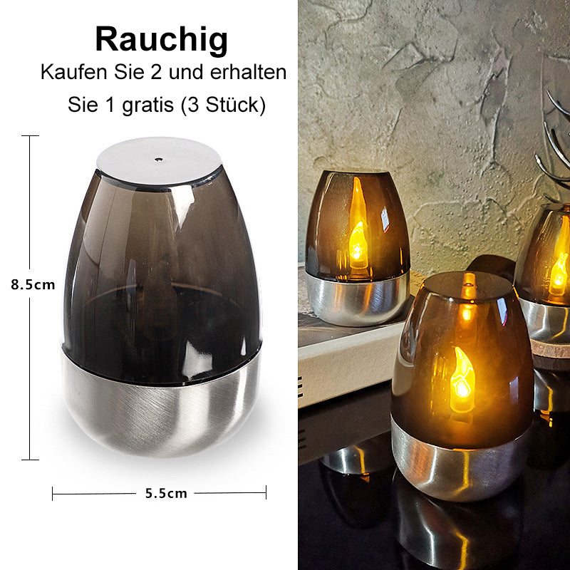 🕯️🌞 Solar-Kerzenlicht für draußen – Wetterfest, stimmungsvolles Garten- & Terrassenlicht