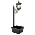 🌿🌞 2-in-1 Solarleuchte mit Blumentopf – Warmweißes Licht, Wetterfest für Garten, Terrasse & Eingangsbereich