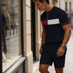 🔥Solange der Vorrat reicht 40 % Rabatt!🎉Herren-Hemd-und-Shorts-Set mit Viertelreißverschluss