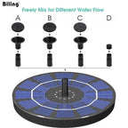 🎁 Solarbrunnen – Solarbetriebene Brunnenpumpe für Vogelbäder mit 4 Düsen, 1,4 W Solarpanel-Set, Tauchpumpe für den Außenbereich (Teich, Pool, Garten, Aquarium)
