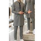 👔Tunika-Set für Herren – Stehkragen, Zweireihig & Atmungsaktiv (S-5XL) Für Einen Stilvollen Auftritt 🎩