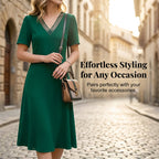 👗✨ 50% RABATT! Elegantes Damenkleid mit V-Ausschnitt & Mesh-Details – Anmutig, feminin & perfekt für festliche Anlässe 💫