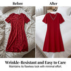 👗✨ 50% RABATT! Elegantes Damenkleid mit V-Ausschnitt & Mesh-Details – Anmutig, feminin & perfekt für festliche Anlässe 💫