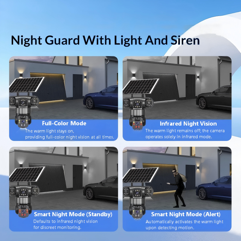 🔎 50% RABATT! 📷 6K 9MP 3-Linsen Outdoor-Kamera – 10x Zoom, 360° PTZ, Farb-Nachtsicht & IP66 wasserdicht – perfekt für Rundumschutz 🛡️