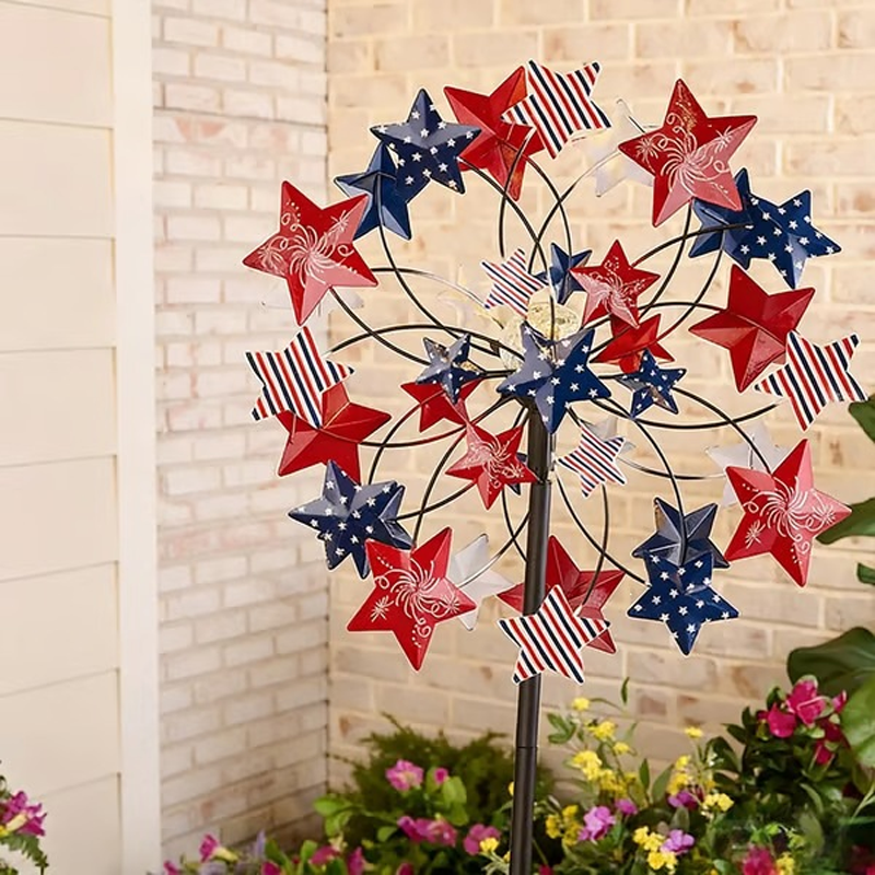 🌞☀️ Solarbetriebener Windspinner für den Garten ✨🌸 Schöne Gartendekoration!