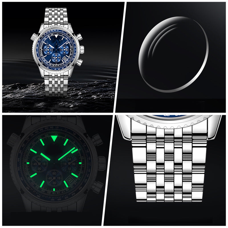 ⌚️Premium-Stil, unschlagbarer Preis💰: Der Klassische Business-Chronograph