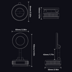 Vacuum Magnetic Suction Car Phone Holder
