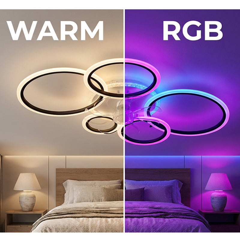 RGB-Deckenventilator mit Beleuchtung und Fernbedienung