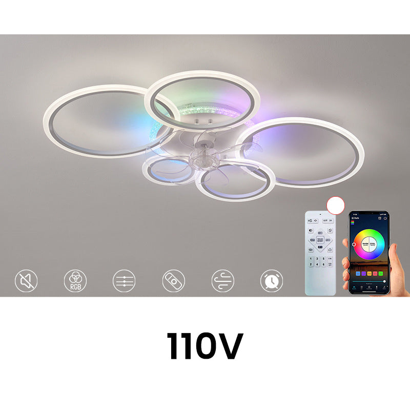 RGB-Deckenventilator mit Beleuchtung und Fernbedienung