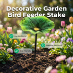 🐦Bunter Vogelfutterspender als Blumenstab für den Garten🌿