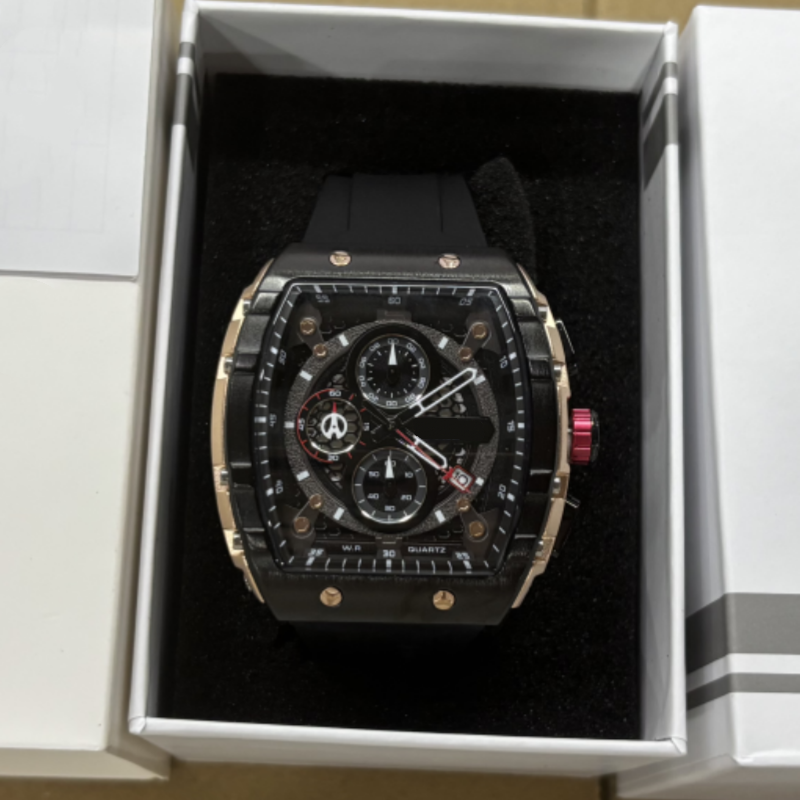 ⌚ 50% RABATT! 🏁 Herren-Chronograph mit Silikonarmband – Stoppfunktion, wasserdicht & sportlich-elegantes Design – perfekt für den aktiven Alltag oder besondere Anlässe 💪