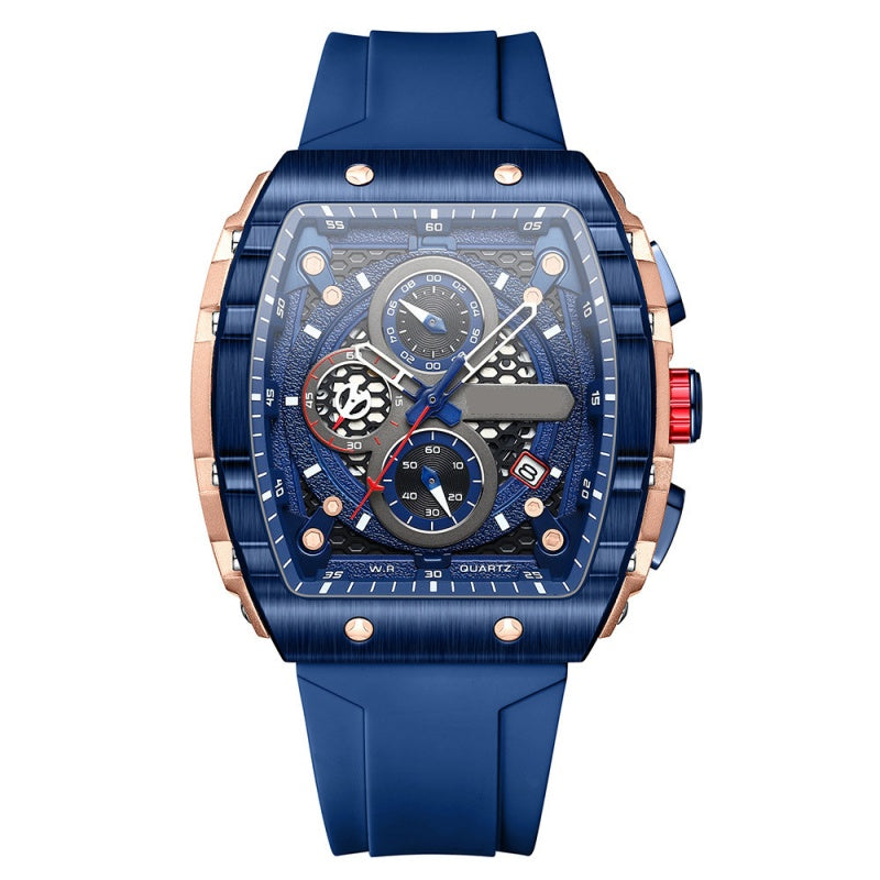 ⌚ 50% RABATT! 🏁 Herren-Chronograph mit Silikonarmband – Stoppfunktion, wasserdicht & sportlich-elegantes Design – perfekt für den aktiven Alltag oder besondere Anlässe 💪