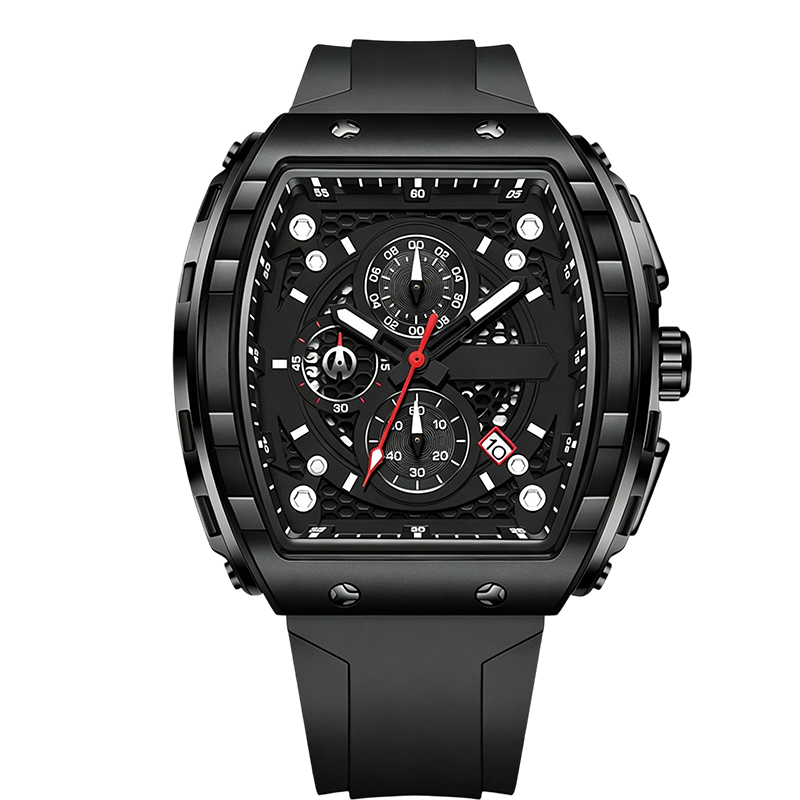 ⌚ 50% RABATT! 🏁 Herren-Chronograph mit Silikonarmband – Stoppfunktion, wasserdicht & sportlich-elegantes Design – perfekt für den aktiven Alltag oder besondere Anlässe 💪